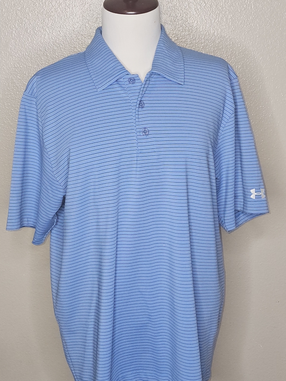 Under Armour Blue Striped Men’s Polo